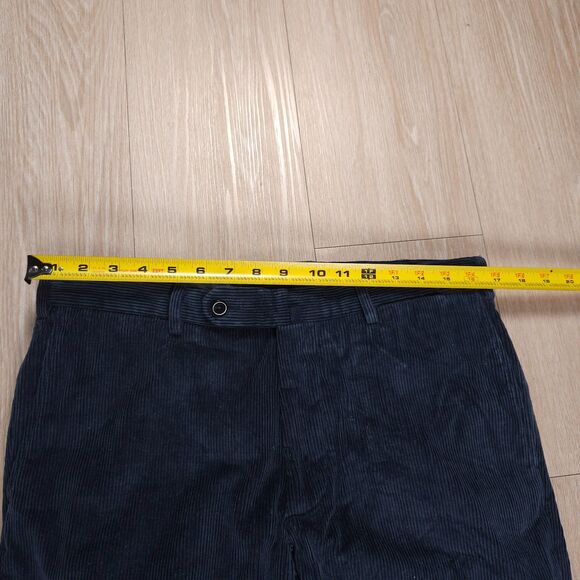 Incotex Venezia 1951 Corduroy Pants Men’s 34x31 Blue Cotton Cashmere Blend - Picture 10 of 16